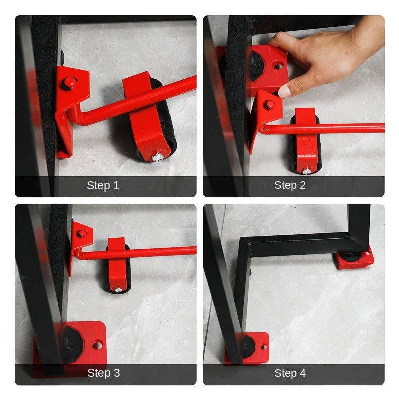 Furniture Mover Tool Set – Lifter + Rollers (2/4/5pcs)
