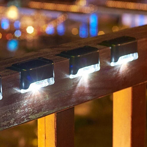 NestHome™ 4er-Pack Solar-Treppenlichter für den Außenbereich